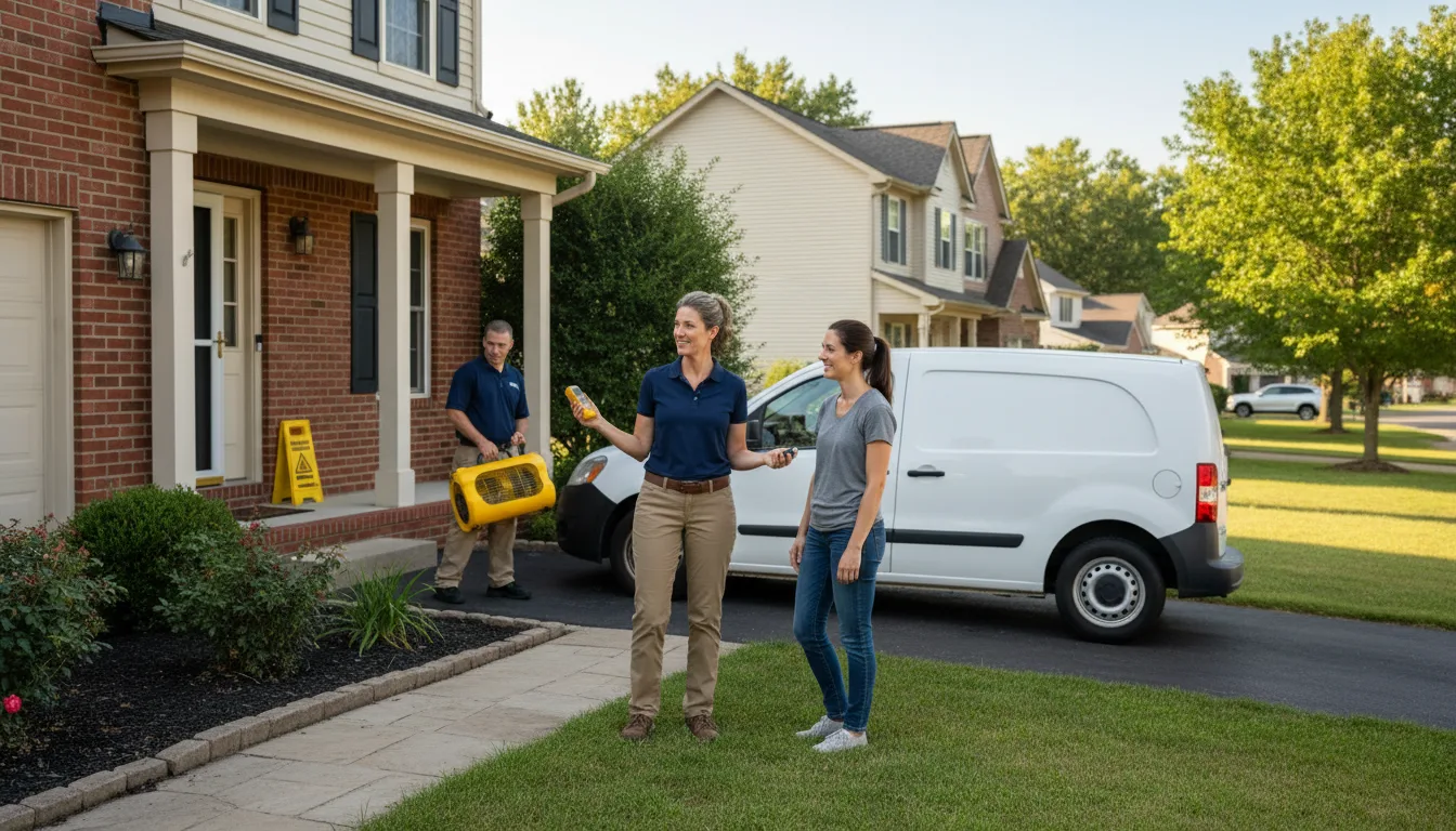 Residential water damage restoration in Frost, MN